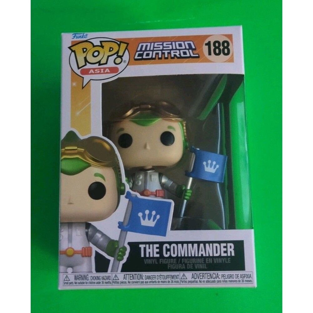 Funko Pop! Asia Mission Control The Commander Vinyl Figure #188 w/ Flag